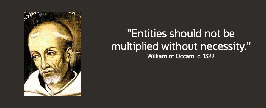 Occam’s razor illustration