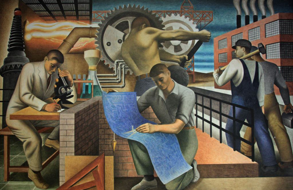 The Wealth of the Nation mural by Seymour Fogel