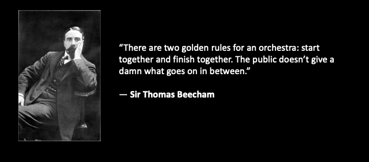 Portrait of conductor Thomas Beecham