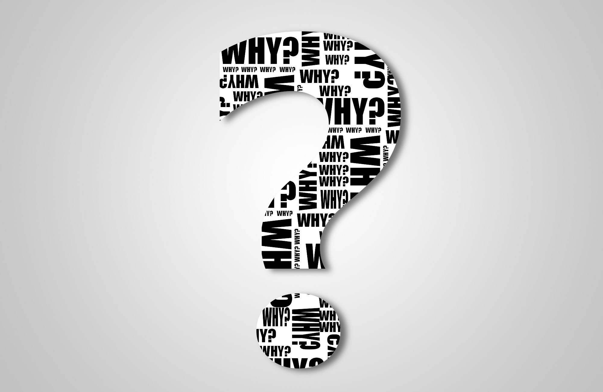 Question mark illustration for why microservices became necessary