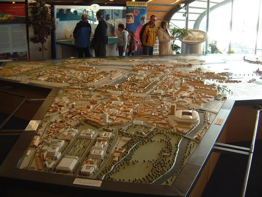 Scale Model of the proposed Cardiff Bay